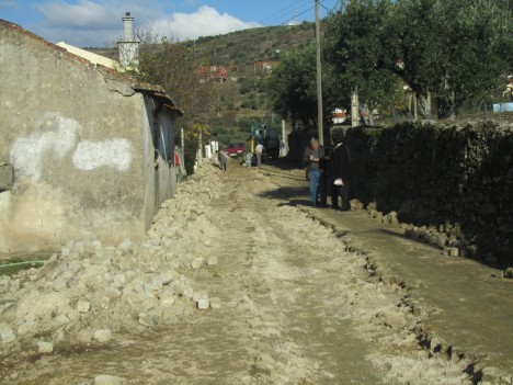 Calcetamento da rua da Lameira - ANTES