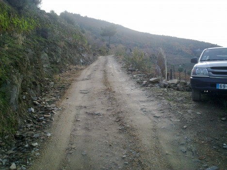 Calcetamento do caminho agrícola de Santo António - ANTES
