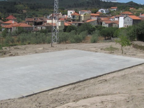 Construção do polidesportivo obras