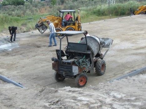 Construção do polidesportivo - OBRAS