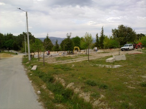 Construção do parque de merendas no Sabroso - OBRAS