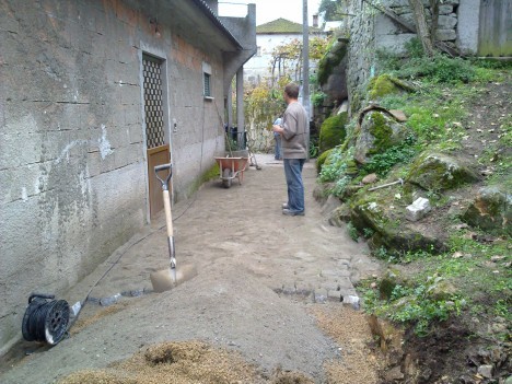 Calcetamento da Rua do Santo - OBRAS