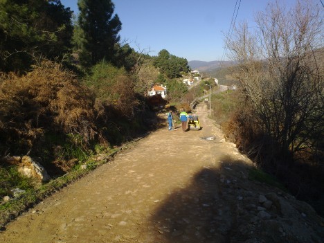 Calcetamento do caminho da Moita - ANTES