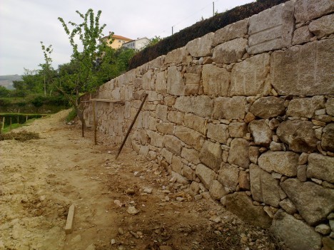 Construção de muro junto da casa paroquial - DEPOIS